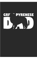 Great Pyrenese Notebook 'Great Pyrenese Dad' - Gift for Dog Lovers - Great Pyrenese Journal