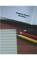 Academic Planner Non Dated