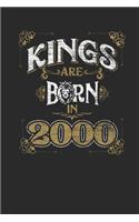 Kings Are Born In 2000: Dotted Bullet Notebook - Birthday Gift or Anniversary Gift Idea