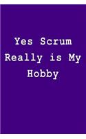 Yes Scrum Really is My Hobby: Blank Lined Journal