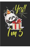 Yes I'm 5: Lined Journal Lined Notebook 6x9 110 Pages Ruled