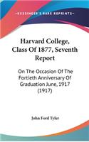 Harvard College, Class Of 1877, Seventh Report