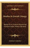 Studies in Jewish Liturgy