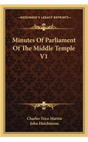 Minutes of Parliament of the Middle Temple V1