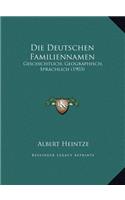 Deutschen Familiennamen