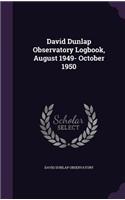 David Dunlap Observatory Logbook, August 1949- October 1950
