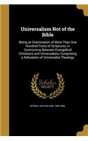 Universalism Not of the Bible