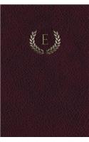 Monogram "e" Grid Notebook: 150 Page Journal Notebook Sketchbook