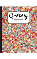 Quarterly Bullet Journal: Wonderful Blossom, Dot Grid, 8x10 inch, 90 pages: Small Journal Notebook Diary for Adults, Man, Woman and Kids(Journals to Write in)
