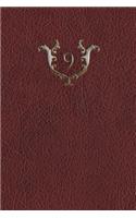 Monogram "9" Any Day Planner Journal: (35 Monogram Red 365 Planner)