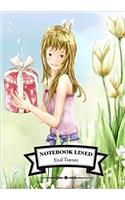 Lined Notebook - Girl: Notebook Journal Diary, 110 Lined Pages, 7 X 10