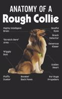 Anatomy Of A Rough Collie Funny Dog Puppy Gift Notebook