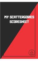 MY Scattergories Score sheet