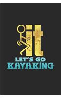 Let's go kayaking: 6x9 Kayaking - blank with numbers paper - notebook - notes