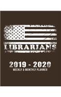 Librarian 2019 - 2020 Weekly & Monthly Planner