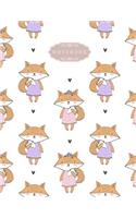 Notebook: Cute Fox Collection Notebook: Cute gift for Women and Girls - 8.5 x 11 - 110 College-ruled - Journal, Notebook, Diary, Composition Book