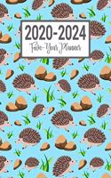 2020-2024 Five-Year Planner: Hedgehog Pattern 60 Month Agenda