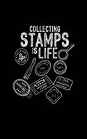 Collecting stamps: 6x9 collecting - grid - squared paper - notebook - notes