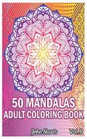 50 Mandalas Adults Coloring Book