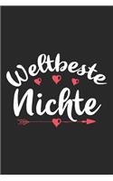Weltbeste Nichte: Schönes Cooles Weltbeste Nichte Notizbuch - Planer - Tagebuch - DIN A5 - 120 Linierte Seiten - Lustiges Tolles Geschenk für Alle Coolen Neuen Und We