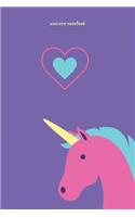 Unicorn Checkered Notebook