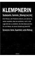 Klempnerin Notizbuch