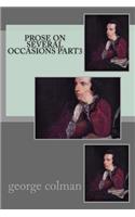 Prose on several occasions part3