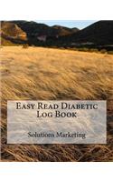 Easy Read Diabetic Log Book