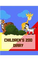 Children's Zoo Diary: Ages 4-8 Childhood Learning, Preschool Activity Book 100 Pages Size 8.5x11 Inch(32 Children's Diary)