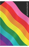 Lgbtq Pride Notebook: 5.25 X 8 Edge-To-Edge Quad-Ruled Graph Paper Notebook with 1/2 Inch Squares. Lgbtq Pride Flag Cover, Ideal for Math, Handwriting, Composition, Notes