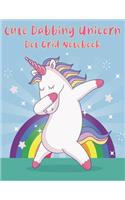 Cute Dabbing Unicorn Dot Grid Notebook
