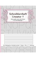 Schreiblernheft Lineatur 1
