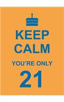 Keep Calm You're Only 21