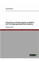 Evaluation von Kinderwebsites im Hinblick auf ihre zielgruppenspezifische Eignung