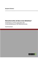 Menschenrechte als Basis eines Weltethos?