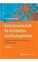 Betriebswirtschaft Für Architekten Und Bauingenieure