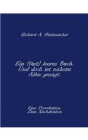 (fast) leeres Buch. Und doch ist nahezu Alles gesagt.