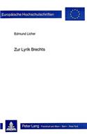 Zur Lyrik Brechts