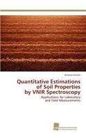 Quantitative Estimations of Soil Properties by VNIR Spectroscopy