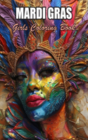 Mardi Gras Girls Coloring Book
