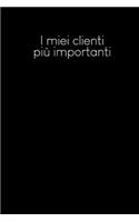 I miei clienti più importanti: Quaderno da completare per la registrazione delle conversazioni con i (nuovi) clienti - Design: Nero