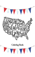 United States of America Coloring Book: Relaxing Coloring Journey of the 50 States