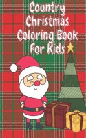 Country Christmas Coloring Book for Kids