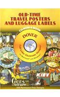 Old-Time Travel Posters and Luggage Labels CD-ROM and Book