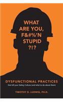Dysfunctional Practices: that kill your Safety Culture (and what to do about them)