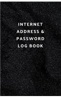 Internet Address & Password Log Book