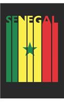 Retro Senegal Planner - Senegalese Flag Diary - Vintage Senegal Notebook - Senegal Travel Journal