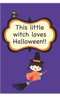 This little witch loves Halloween!