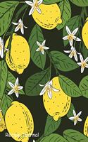 Recipe Journal: Write in Blank Cookbook with Branches Lemons Pattern