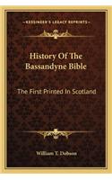History of the Bassandyne Bible